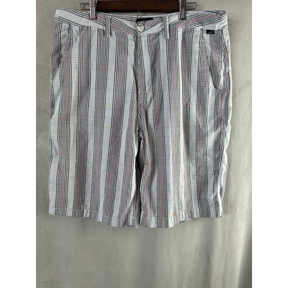 Mens Vans Plaid Shorts Y2K Baggy 36 Skater Grunge